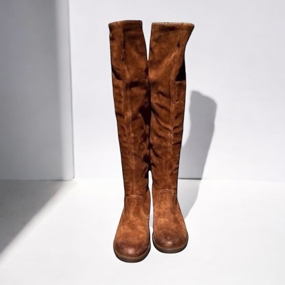 🌻NEW Born Borman Knee High Distressed Rust Copper Leather Boots Size 6 - Picture 5 of 13